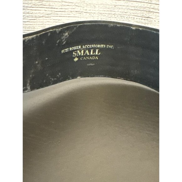 Suzi Roher Black Bow Tie Waist Belt Size S